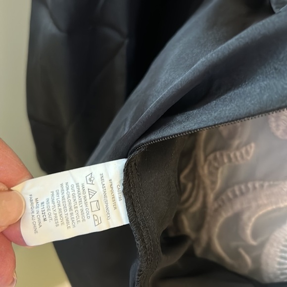 Svetlana size 8 & 4 high neck long sleeve sexy keyhole tuxedo tail ruching cuff - Picture 13 of 17